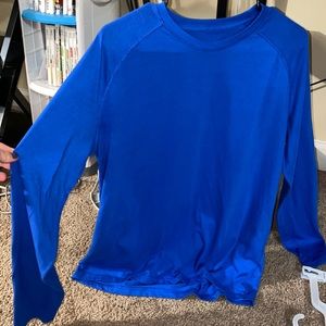 Blue long sleeve tee shirt